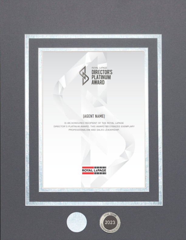 Refill - Royal LePage® Director’s Platinum™ Award Refill - Royal LePage® Director’s Platinum™ Award